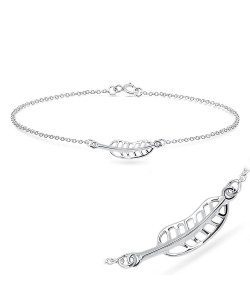 Leaf Silver Bracelet BRS-63